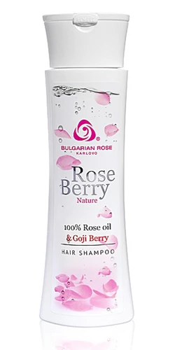 Шампунь для волос с маслом розы и экстрактом ягод годжи Rose Berry Nature 200 мл