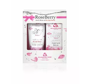 Комплект подарочный Rose Berry Nature (духи ролл-он 9мл, кр.д/р 75 мл)